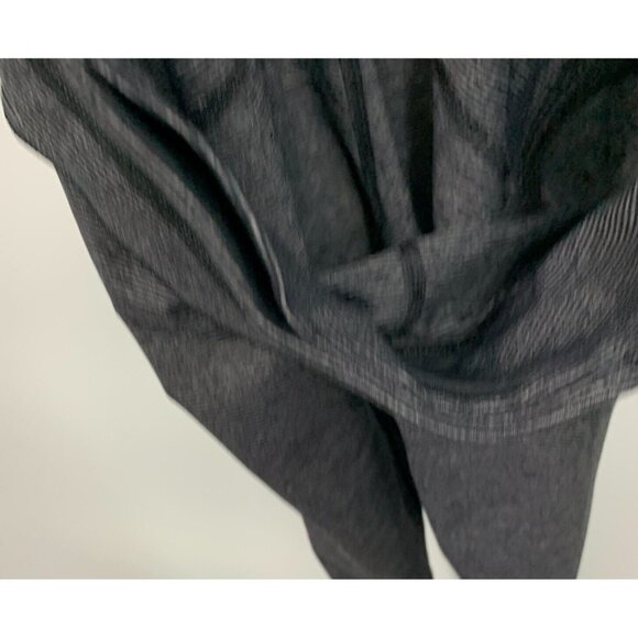 Lululemon Leggings Run Pace Tight Gray Black Wee Stripe Luxtreme - Picture 10 of 10